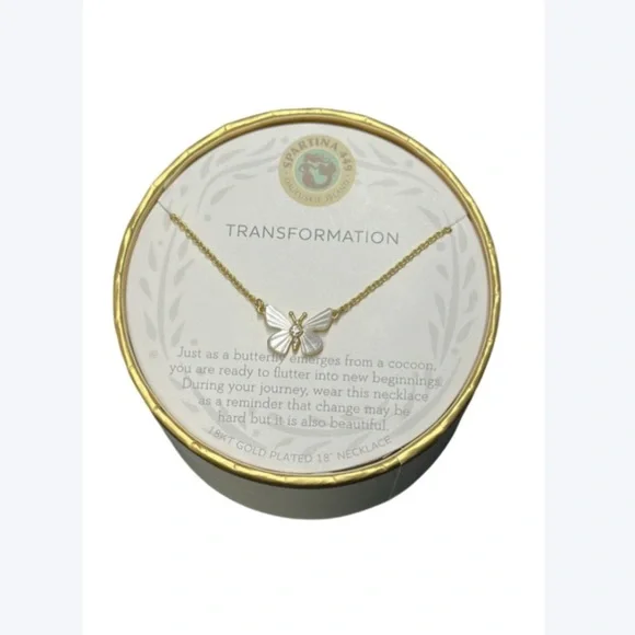 🦋 Sea La Vie “Transformation” Butterfly Necklace – 18K Gold Plated | Gift Ready - Picture 2 of 3